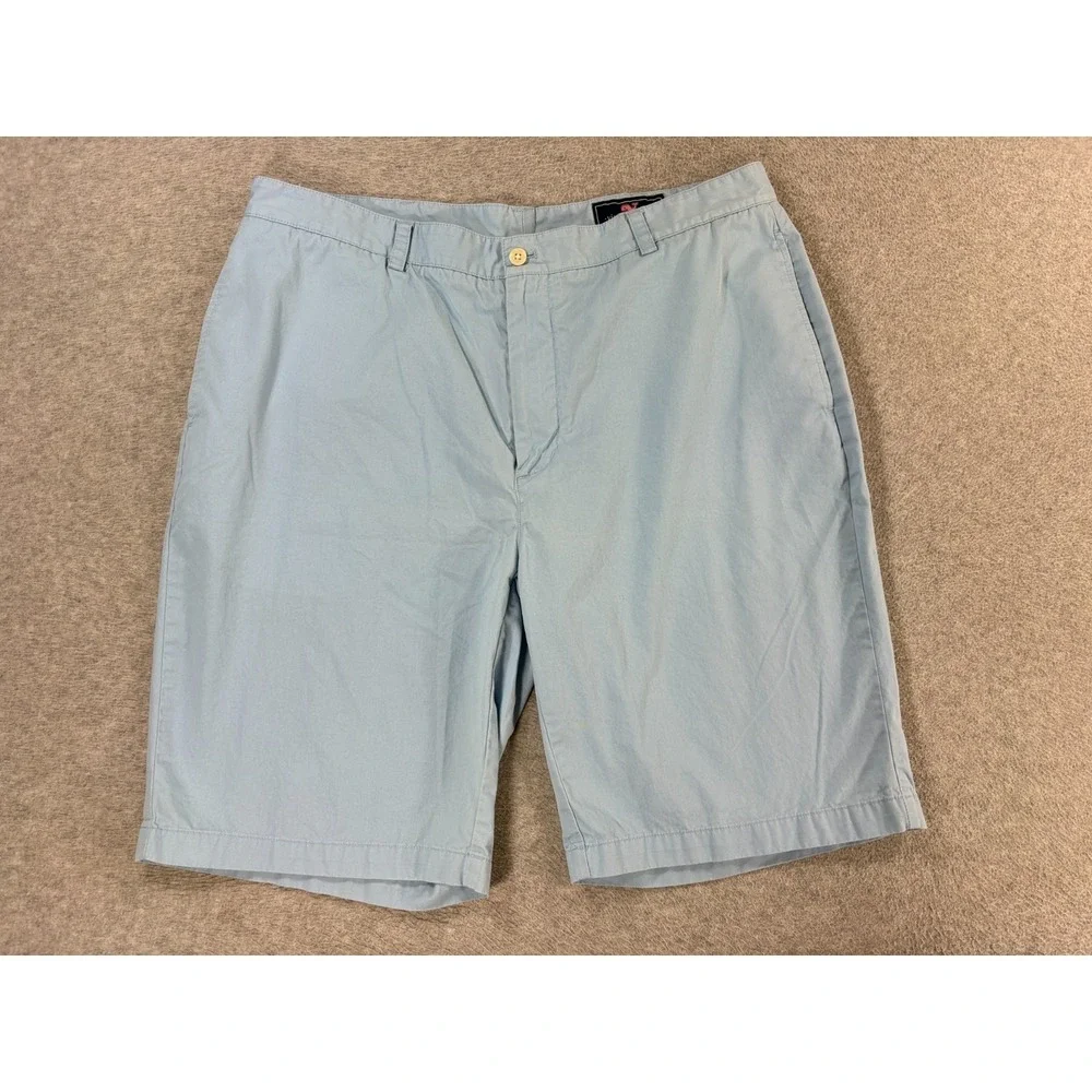 Vineyard Vines Cotton Twill CLUB Shorts (Men's Size 38) Blue - 